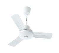 Vortice Nordik International 90 Plus - Ventilatore da soffitto (Ø x A), 92 x 330 mm, colore: Grigio chiaro