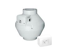 Vortice Ventilatore a tubo CA 200 V0 D EP plastica - 775 m³/h IPX4, [Versione]: 200 Q V0