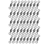 Vortici da | 50 pezzi girelle per la | Ganci di collegamento con occhiello ad anello a 8 forme per d'acqua e trota di mare