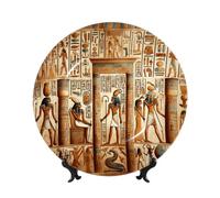 Vortithora Antico Egitto-Civiltà 25,4 cm Piatto decorativo con supporto, elegante piastra da parete per la decorazione della casa