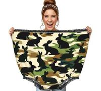 Vortithora Augenstern Coniglio-Americano-Camouflage-Pattern Divertente Gag Regali Oversize Nonna Mutandine