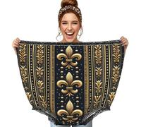 Vortithora Augenstern Gold-Fleur-De-Lis-Pattern Funny Gag Regali Oversize Mutandine Nonna