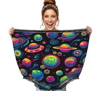 Vortithora Augenstern Psychedelic-Planet-Pattern Divertente Gag Regali Oversize Mutandine Nonna Nero
