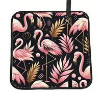 Vortithora Black-Leaf-Flamingos - Cuscino pieghevole da stadio, impermeabile, portatile, per campeggio, viaggi, eventi sportivi all'aperto