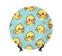 Vortithora Cute-Duck-Swimming - Piatto decorativo da 25,4 cm con supporto, elegante piastra da parete per decorazione domestica