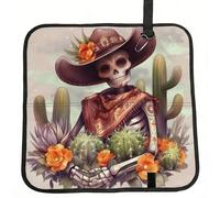 Vortithora Skeletons-Cactus-Mexico - Cuscino pieghevole da stadio, impermeabile, portatile, per campeggio, viaggi, eventi sportivi all'aperto