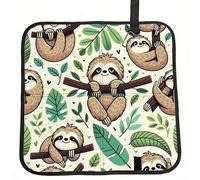 Vortithora Sloth-Family-Fun - Cuscino pieghevole da stadio, impermeabile, portatile, per campeggio, viaggi, eventi sportivi all'aperto