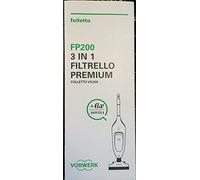 Vorwerk 12 Sacchetti + 12 Filtri DOVINA FP200 Premium Originali per Folletto VK200