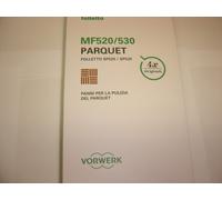 Folletto MF520/530 Confezione da 4 panni PARQUET per Pulilava SP520/530