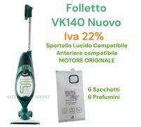 VORWERK FOLLETTO VK140 ‘NUOVO’ PLASTICHE COMPATIBILI | MOTORE ORIGINALE IVA 22% [EEK: A+++]