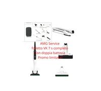 VORWERK FOLLETTO VK7S COMPLETA 6 SACCHETTI DOPPIA BATTERIA SPEDIZIONE IMMEDIATA