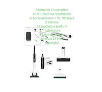VORWERK FOLLETTO VK7S COMPLETO NUOVO ORIGINALE + VC 100 Black