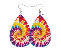 Vosach Orecchini da baseball in ecopelle moda sport palla cuciture lacci rossi e gialli orecchini a goccia gioielli per donne ragazze da sposa, Universale, Pelle, Nessuna pietra preziosa