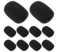 VOSAREA 10 Pezzi Coperture in Schiuma per Microfono Lavalier Vimoto V3-v9s, Protezione Antivento Leggera per Microfono Auricolare Casco, Filtro Anti-pop per Riduzione Rumore