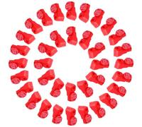 VOSAREA 100 Pezzi Blocco per Gancio Espositore Piccolo Rosso 6mm in | Uso Negozi e Supermercati, Protezione Antitaccheggio, una Mano, per Aste Espositive e Rastrelliere