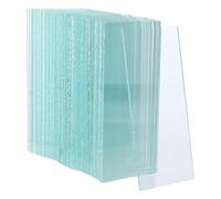 VOSAREA 100 Pezzi Lenti di Saldatura in Vetro Trasparente per Casco da Saldatore Multi-funzionali Alta Trasparenza per Vari Scenari di Lavoro e Smerigliatura