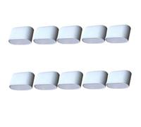 VOSAREA 10pezzi Cuscini Piccoli in Flanella Per Orologi e Gioielli Supporto Per Polsini Braccialetti e Catene Design Bianco Stabile e Morbido Per Esposizione e Organizzazione Accessori