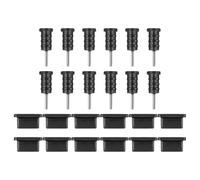 VOSAREA 12 Paia Tappi Antipolvere in Silicone per Cellulare Type-c, Spina USB e Jack Cuffie, Accessori Protezione Porte per Smartphone Compatibili Porta Type-c, Facile Installazione