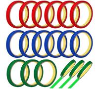 VOSAREA 18Pcs 12Mm Nastro Adesivo Sigillante per Sacchetti Trasparenti per Sigillatrice per Sacchetti in Acciaio Inossidabile per Supermercati