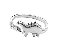 VOSAREA 1pezzi Anello Modellabile Forma di Dinosauro per Donna Gioielli alla Moda Design Delicato per Parti o Momenti Normali