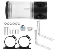 VOSAREA 1set Serbatoio Cilindrico Trasparente per Raffreddamento Acqua con Tappo e Anello Sicuri Kit Radiatore Liquido per Impianto Water Cooling Computer Facile Installazione