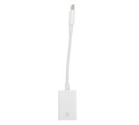 VOSAREA 2 Pezzi Adattatore USB Type-c per Notebook, Set Conversione Bianco | Plastica, Plug And Play senza Driver, Accessorio per Laptop Collegamento Usb-c