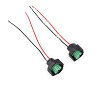 VOSAREA 2 Pezzi Presa Lampada Auto H8 H11 in Plastica Nera | Cablaggio Elettrico di Ricambio, Resistente al Calore, Facile da Installare, Accessorio per Auto