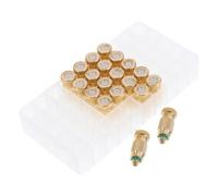 VOSAREA 20 Pezzi Ugello di Nebulizzazione a Doppio Stadio 3/16 Rame 0,5 Mm | Pressione 20-70kg, Portata 120-213g/min, Uso Industriale e Agricolo, Colore Oro