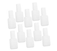VOSAREA 22 Flaconi per Unghie Bianchi da 10ml in Plastica con Tappo a Vite Sigillato, Contenitori Vuoti per Manicure, per Viaggi e Ricette Fai-da-te