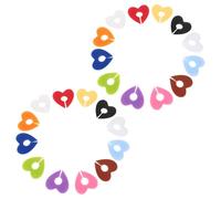 VOSAREA 24 Pezzi Segnabicchieri Riutilizzabili in Silicone, da Vino, per | Etichette Decorative a Forma di Cuore, Morbide e Flessibili, senza Residui, per Pranzi in Famiglia e Feste