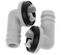 VOSAREA 2pezzi Tappo per Scarico Condensa Climatizzatore in Plastico Design Antiperdita e Gomito, Connettore per Tubo Condizionatore per Casa e Ospedali, per Festa Estiva