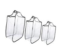 VOSAREA 3 pezzi Copri Valigia Trasparenti in PVC Protettori Semi-trasparenti Antipolvere e Impermeabili per Valigie Copertura Lavabile e Resistente per Bagagli da Viaggio