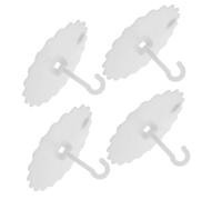 VOSAREA 4 Ganci Adesivi da Parete e Soffitto in Plastica Abs Ganci per Controsoffitti per Appendere Baldacchini e Reti da Interno Adesivo Resistente per Camera da Letto