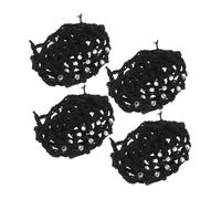 VOSAREA 4 Pezzi Elegante Rete Per Chignon Per Bambini, Acrilico, Strass, Snood Per, Ideale Per Balletto, Accessori Per, Retina Per Chignon Da Danza, Per Chignon, Per Donne
