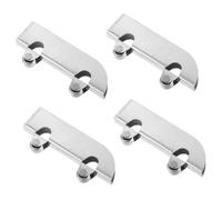VOSAREA 4 Pezzi Ruota Porta Scorrevole per Porta Scorrevole Carrello a Puntone Hardware Distanziatore per Porta della Stalla Rulli Porta Scorrevole Acciaio Inossidabile Silver