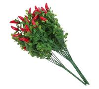 VOSAREA 4Pezzi Bouquet Peperoncini Artificiali da Realistici per Decorazione Casa e Puntelli Fotografici per Vivacità