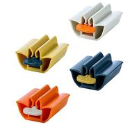 VOSAREA 4pezzi Strizza Dentifricio Per Bagno Dispenser Tube Squeezer Per Cosmetici e Prodotti Tubo Arancione