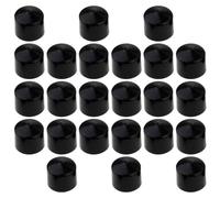 VOSAREA 50 Pezzi Coppa per Perno Skateboard Grande in Pu Nero per Truck | Riduce Vibrazioni, Integrazione Semplice Boccole Esistenti, Fissaggio Sicuro, Ricambio per Assi Skateboard