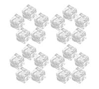 VOSAREA 50pezzi Cubetti di Ghiaccio Acrilico Trasparenti Riutilizzabili Decorativi per Acquari e Fotografia