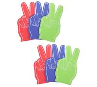 VOSAREA 6 Pezzi Dita di Schiuma Eva per Sport e Feste, Accessorio Creativo | Mano Morbida e Comoda da Tenere, per Appassionati Sportivi, Partite, Eventi e Momenti di Tifo