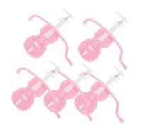 VOSAREA 6 Pezzi Mini Violino Il Più Piccolo Violino Mondi Il Più Piccolo Portachiavi Mini Casa Modello Di Strumento Domestico Decorativo Modello Di Strumento
