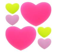 VOSAREA 6 Pezzi Smorzatore a Cuore in Silicone per Racchetta da Tennis | Colore Rosa, Forma a Cuore, Installazione Semplice, Adatto a Racchette e Telai di Tennis