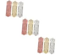 VOSAREA 9pezzi Mezuzah Decorativa Con Scrittura Religiosa Da Stile Vintage Per Arredamento Casa Protezione e Benedizione Religiosa Colori