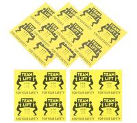 VOSAREA Adesivi di Avvertenza per Sollevamento di Squadra 100 Pezzi 5x5 Cm Adesivi Autoadesivi di Sicurezza per Oggetti Pesanti Etichette di Segnalazione per Spedizione e Magazzino