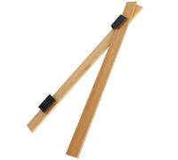 VOSAREA Asta Appendi Poster in Legno Clip di Ferro, Struttura Semplice e Pratica per Supermercati e Negozi, Palo Bandiera Pubblicitaria Sospesa