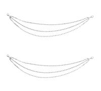 VOSAREA Catene per Scarpe da Donna con Pietre Multistrato Ciondoli per Lacci e Stivali in Lega di Zinco Decorazione Elegante per Scarpe da Ginnastica e Accessori Moda Femminili