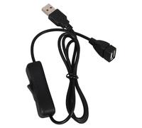 VOSAREA Cavo di Prolunga USB per Ventola con Interruttore Inline, Trasmissione Stabile Dell'alimentazione in Rame e Gomma, per Vacanze Estive e Uso su Scrivania o Comodino