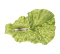 VOSAREA Cerchietto Mollette per Chioma Donna Verde in Resina e Ferro, Leggero e Confortevole, Accessorio Chioma Unico a Forma di Lattuga per Quotidiano