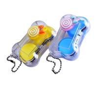 VOSAREA Custodia per Lenti a Contatto in Plastica Facile da Trasportare e Anti-perdite, Set da 2 per Uso Domestico e All'aperto, Accessori Utili per Viaggiare Colore Casuale