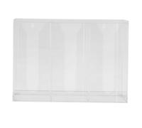 VOSAREA Dispenser Mascherine da Parete con Coperchio, PVC Trasparente | Organizer Diviso per Ufficio e Superfici in Vetro, Accesso con Mano, per Retine e Mascherine